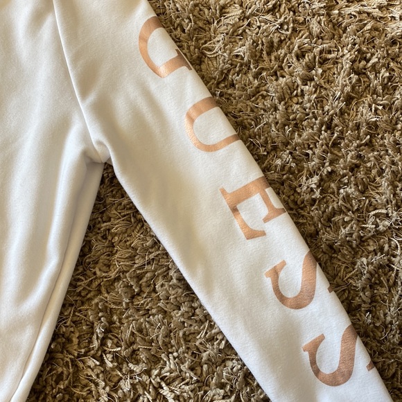 Women’s White Guess Zip Up Hoodie - Picture 3 of 6